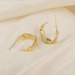 Stud Earrings Stainless Steel Irregular Shape Studs Trendy Hypoallergenic For Women Luxury Korean Gothic Gifts Accessories Jewellery