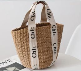 Мода Lagar Summer Beach Sgled Bag Wicker Woven Totes Totes Сумка для торговых покупок случайные ротантные женские сумочки с большой емкостью.