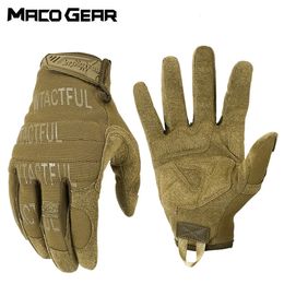 Outdoor Tactical Gloves Military Training Army Sport Climbing Shooting Hunting Riding Cycling Full Finger Anti Skid Mittens 231227