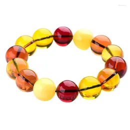 Strand Myanmar Amber Be Riotous With Colour Bracelet Blue Pearl Golden Blood 108 Beads For Women Homme