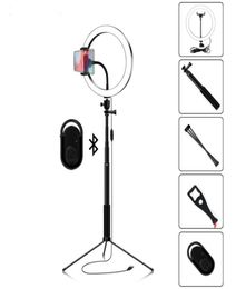 LED Selfie Lighting Ring Light 162026cm Pography Dimmable For Makeup Video Live Studio With Total 180cm Tripod USB Plug bla7986942