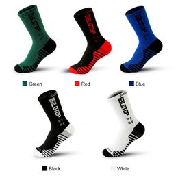 Men's Antislip Football Socks Men Women Nonslip Soccer Basketball Tennis Sport Grip Cycling Riding 5 pairs 231226