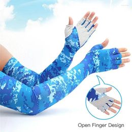 Smart Home Control Ice Silk Sleeve Both Genders Easy To Stretch Soft And Skin Friendly Non-slip Sun Uv Protection Cycling Accessories