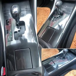 Stickers For Lexus IS250 IS300 20062012 Interior Central Control Panel Door Handle Carbon Fibre Stickers Decals Car styling Accessorie