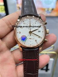 ZF factory automatic mechanical watch Portugal IW3903012 42mm men's watches Cal.89361 movement 316L timing code watch waterproof stainless steel watch real photo-38