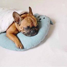 INS Pet Deep Sleep Dog Bed Pillow Puppy Cat Bed Soft Pure Cotton Comfortable Cute Pet Supplies Suitable For All Dogs 231226