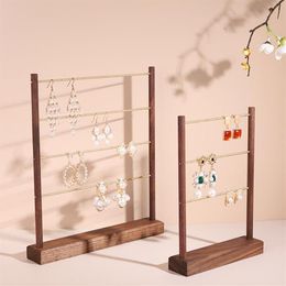 Jewellery Pouches Bags Organiser Storage Earring Display Stand Wood Sets For Women Jewellery Making Supplies Necklace Holder281R