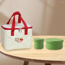 Dinnerware Tight And Firm Insulation Bags Micro-wave Oven Microwave Lunch Box Water Cup Household Products Rounded Edges With Lid