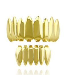 LuReen 4 Colour Teeth Grillz 8 Top and 6 bottom Grillz Set With Silicone Moulds Vampire Hip Hop Jewellery ccxx9744471