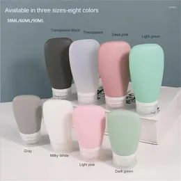 Storage Bottles Silicone Travel Cosmetics Empty Refillable Liquid Container Shampoo Trip Shower Cream Gel Squeeze Containers