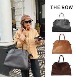 The Row Margaux15 Terrasse Totes 디자이너 가방 Margaux 17 크로스 바디 어깨 핸드백 해변 미결 여성 남성 주말 여행 쇼핑 가방