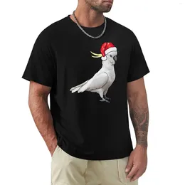 Men's Tank Tops Beach Man T Shirt Summer Top Xmas Cockatoo T-Shirt Cute Clothes Shirts For Men Graphic Brand Cotton Teeshirt