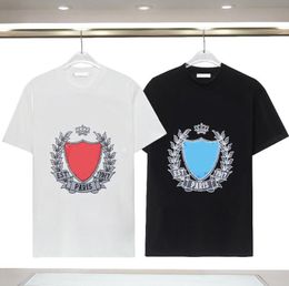 24SS Mens T Shirt with Letter Casual Men Women Tee Polo Fashion Summer Tees Short Sleeve Crew Neck T-shirt homme Clothes S-2XL