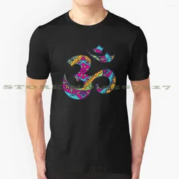 Men's T Shirts Om - Ehnic Ornament Graphic Custom Funny Tshirt Mandala Circle Ethnic Ethno India Style Aum