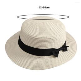 Wide Brim Hats Fisherman Hat Breathable Straw Comfy Anti-UV Sweet Outdoor Travel Beach Sunscreen Sun