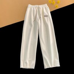 Men's Pants 2023 Autumn Fashion Sweatpants For Men Label Embroidery Solid Colour Hip Hop Unisex Sport Trousers Straight-leg Casual