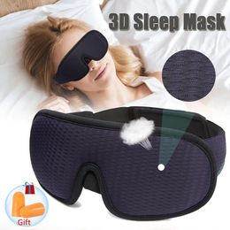 3D Sleep Mask Blindfold Sleeping Aid Eyepatch Eye Cover Sleep Patches Eyeshade Breathable Face Mask Eyemask Health Care for Rest 231227