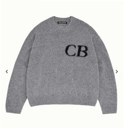 cole buxton knit Good Quality Oversized Cole Buxton Fashion Sweater Men 1 Black Grey Sweatshirts Knit Jacquard Women Sweater Mens Clothing d10