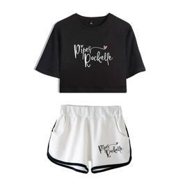 Set 2021 Piper Rockelle Merch Due pezzi Set Women Rockelle Shorts Cool Stampa Shorts Elastico in vita elastico Shorts caldi