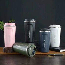 Cross Border Second-generation Intelligent Temperature Display Coffee Cup, Stainless Steel, High Aesthetic Value Second-generation Coffee