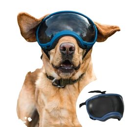 ATUBAN Dog Goggles Anti UV Strong Impact Resistance Adjustable Elastic Puppy Large Breed Dog Goggles Breathable Pet Sunglasses 231227