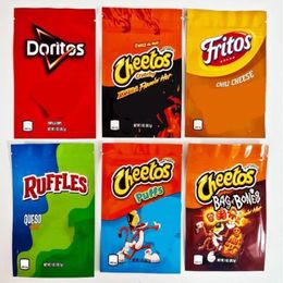 In Stock 600mg Doritos chips mylar bags snack cheetos puffs crunchy packaging bag 1OZ Fritos ruffles empty smell proof zipper pouch edi Grea