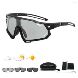 Sunglasses Designer Eyewear Sport Multi-function Polarized&Pochromic With Leather Case Pouch Cleaning Cloth Cord