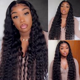 Wigs Loose Deep Wave Human Hair Lace Wig Loose Wave Lace Frontal Wig Deep Curly Transparent