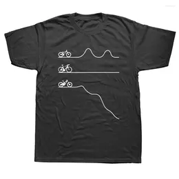 Men's T Shirts Funny Mountain Bike Road Downhill Graphic Bicycle Cycling Biking Gift Harajuku T-shirt Cotton Short Sleeve