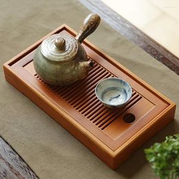 Tea Trays Bamboo Chinese Serving Eco-Friendly And High Quality Table Water Storage Dry Bubble