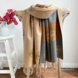 Luxury Cashmere Scarf Winter Women Pashmina Shawls Warm Blanket Wraps Female Foulard Brand Thick Scarves Hijab