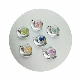 Bottles Bulk Lovely Happy Smile Snail Charms Clear Transparent Animals Pendants For Jewellery Making Supplier