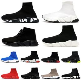 Top Belenciaga Arrival Socks shoes Running Shoes Men Women Outdoor Shoe belanciaga Graffiti Beige All Black White Lace Black White Mens Trainers Designer Sneakers
