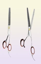 Hair Scissors Professional Japan Steel 7 3939 Pet Dog Grooming Cut Thinning Shears Cutting Berber Hairdressing ScissorsHair2407765