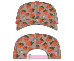 Designer classic Letter print baseball cap Women Famous Cotton Adjustable Skull Sport Golf Curved strawberry Bucket hat High quali7143464