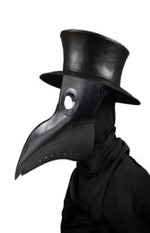 New plague doctor masks Beak Doctor Mask Long Nose Cosplay Fancy Mask Gothic Retro Rock Leather Halloween beak Mask3020476