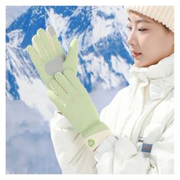 Winter Gloves Woman Non-slip Warm Cycling Lady Snow Youth Teenager Waterproof Ski Gloves for Girls Bicycle Climbing Running Work 231226