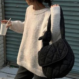 Evening Bags Casual Down Quilted Crossbody For Women Knot Strap Shoulder Bag Lingge Padded Tote Winter Space Cotton Cloud Chic