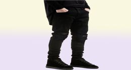 2021 Men039s Jeans men black skinny ripped Stretch Slim hip hop swag denim motorcycle biker pants Jogger2502381