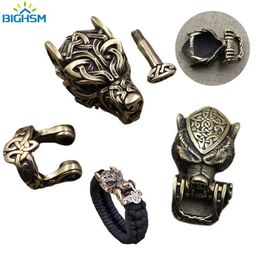 DIY Accessories For Woven Bracelet Weaving Paracord Multifunction Buckle Brass End Clasps Connect Outdoor Small Tool 231227