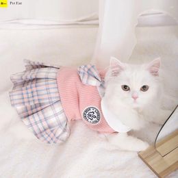 Cat Costumes Cute Clothes Warm Dress Autumn Winter Skin-Friendly Lovely Cats Clothing For Ragdoll Blue Kitten Ropa Para Gato