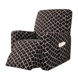 Chair Covers With Pockets Washable Sofa Stretch Polyester Protective Cloud Printed Anti Slip Modern Slipcover Couch Furniture Recliner Cover