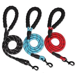 Reflective Pet Dog Harness Leash Adjustable Nylon Pull Rope For Training Running Dogs Collar Chain Traction Lead Rope for Small Large Dogs