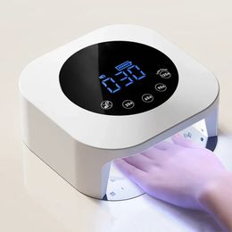 54W Rechargeable Nail UV Lamp Professional Gel Polish Dryer Cordless Light for Nails Manicure Machine Wireless LED 231226