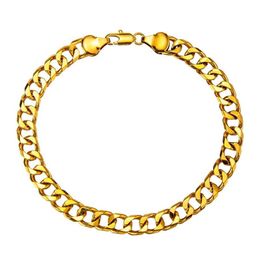 Anklets Chunky 7mm Cuban Link Chain Gold Colour White Colour Anklet 9 10 11 Inches Ankle Bracelet For Women Men Waterproof2645