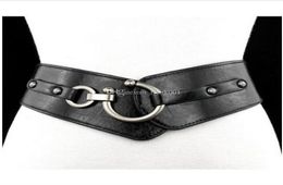 fashion Belt Women039s Elastic Belt Wide Stretch PU Leather belts Girl Ceinture Black brown red Womans Belts1925125