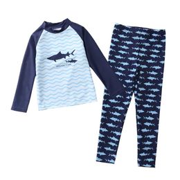 set Kids Swimwear Baby Boy Girls Long Short Sleeve Trousers Split Swimsuit Swimwear Children Surf Suit Sun Protection Swim Clothes