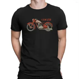 Men's T Shirts Funny Speedway Or Highway T-Shirt For Men O Neck Pure Cotton J-Jawa Motorcycles Short Sleeve Tees 4XL 5XL Clothes
