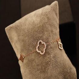 Fashion Metal Gold Plated Diamante Charm Bracelets & Bangles For Women Elegant Bracelet Female Ladies Fine Jewelry259i