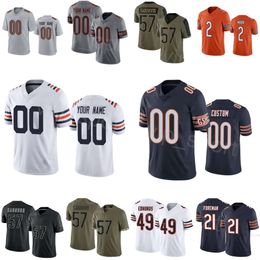 Stitch Football 57 Jack Sanborn Jerseys 2 DJ Moore 21 DOnta Foreman 23 Roschon Johnson 53 TJ Edwards 49 Tremaine Edmunds 29 Tyrique Stevenson Sport Woman Youth Men